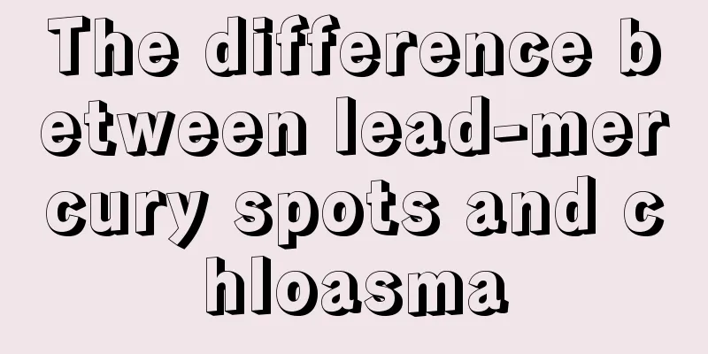 The difference between lead-mercury spots and chloasma