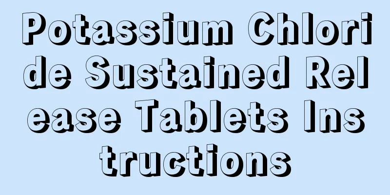 Potassium Chloride Sustained Release Tablets Instructions