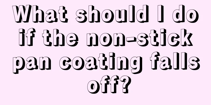 What should I do if the non-stick pan coating falls off?