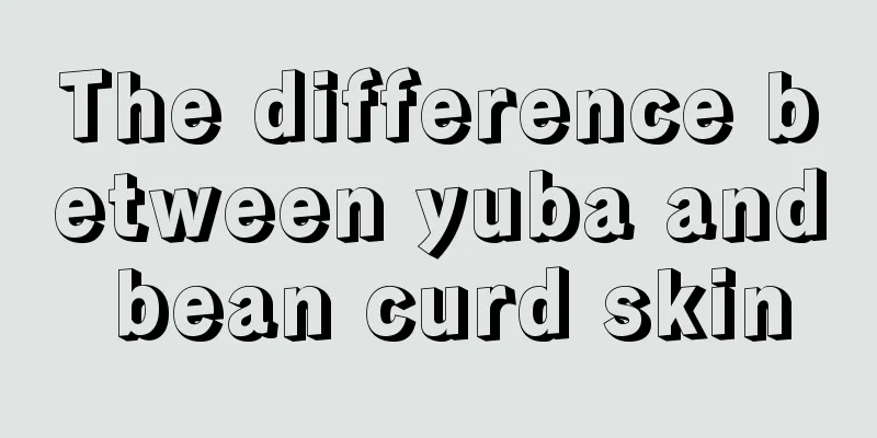 The difference between yuba and bean curd skin