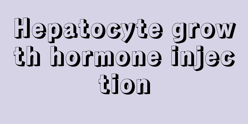 Hepatocyte growth hormone injection