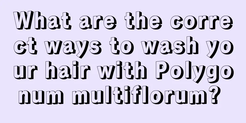 What are the correct ways to wash your hair with Polygonum multiflorum? 