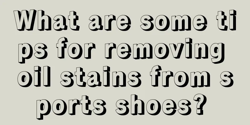 What are some tips for removing oil stains from sports shoes? 