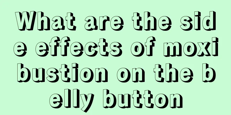 What are the side effects of moxibustion on the belly button