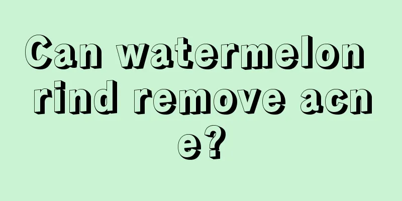 Can watermelon rind remove acne?