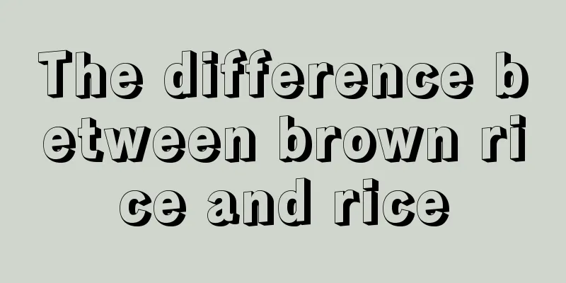 The difference between brown rice and rice