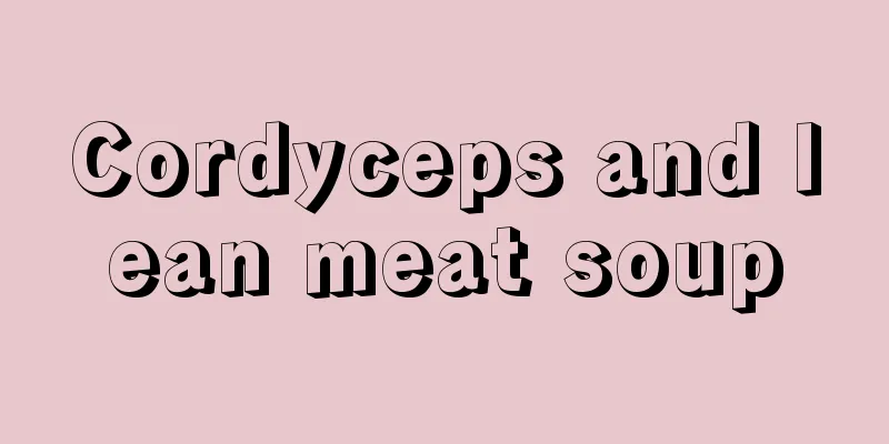 Cordyceps and lean meat soup