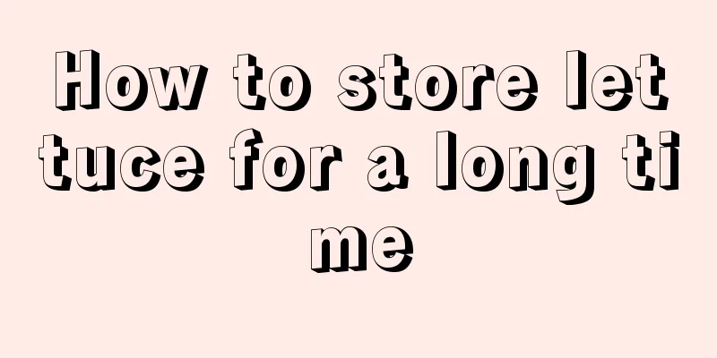 How to store lettuce for a long time