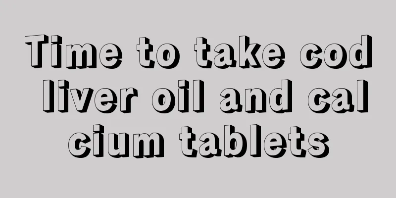 Time to take cod liver oil and calcium tablets