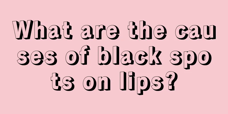 What are the causes of black spots on lips?