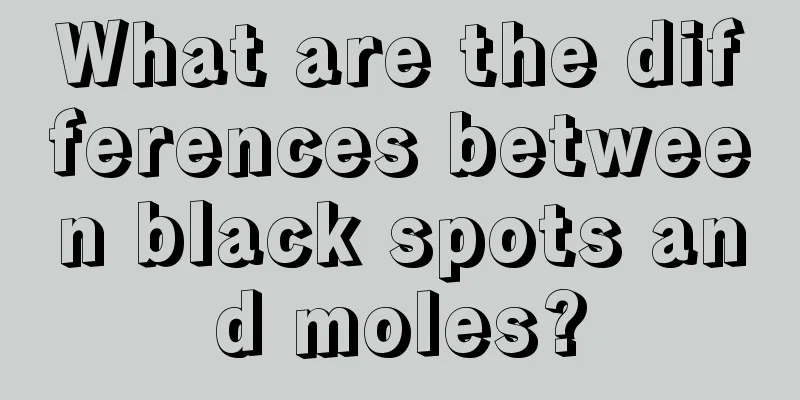 What are the differences between black spots and moles?