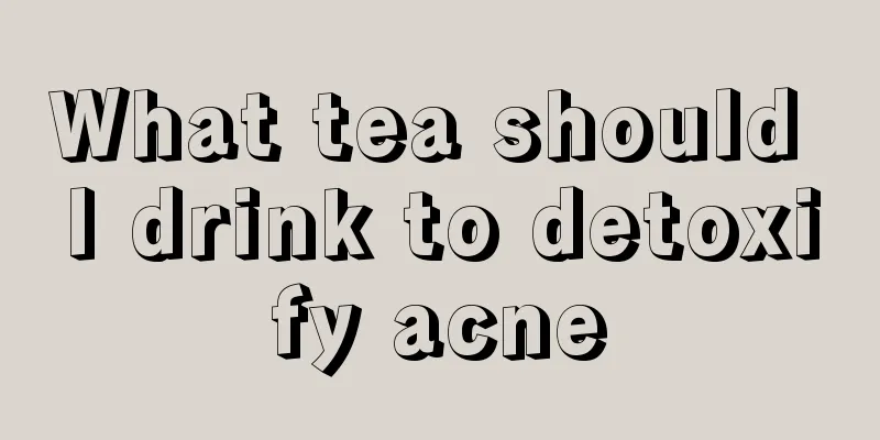 What tea should I drink to detoxify acne