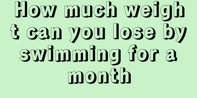 How much weight can you lose by swimming for a month