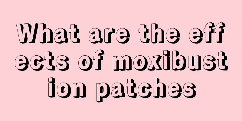 What are the effects of moxibustion patches