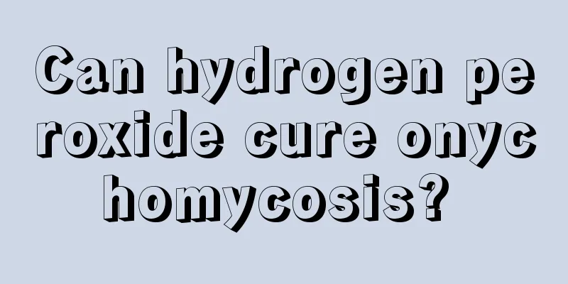 Can hydrogen peroxide cure onychomycosis? 