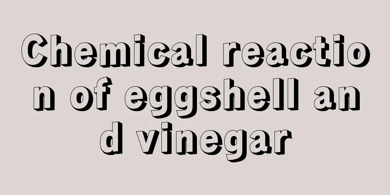 Chemical reaction of eggshell and vinegar