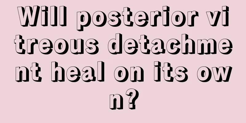 Will posterior vitreous detachment heal on its own?