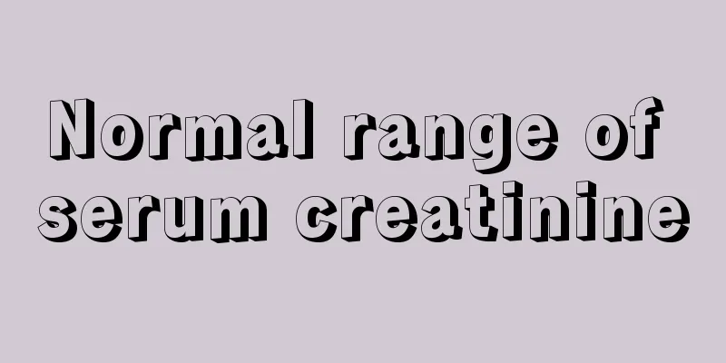 Normal range of serum creatinine