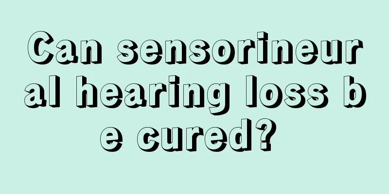 Can sensorineural hearing loss be cured? 