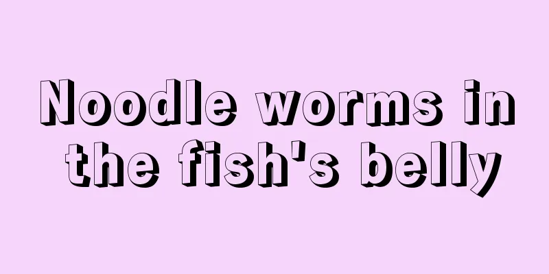Noodle worms in the fish's belly