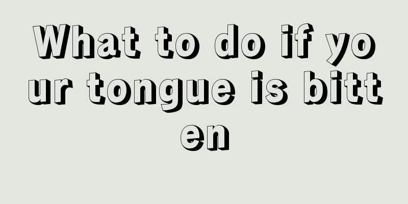 What to do if your tongue is bitten