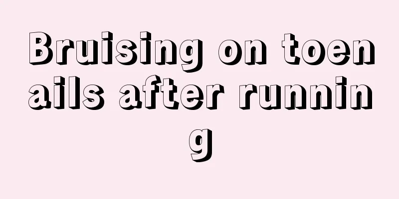 Bruising on toenails after running