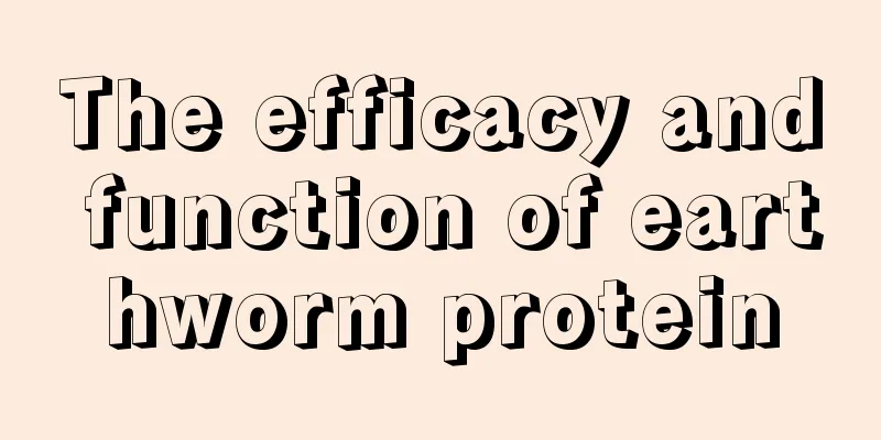 The efficacy and function of earthworm protein