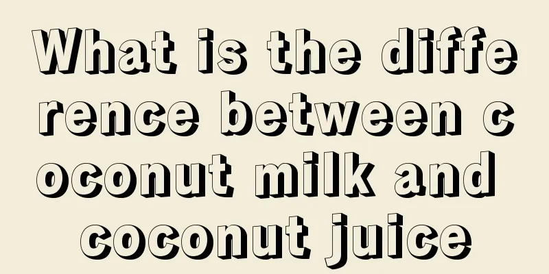 What is the difference between coconut milk and coconut juice