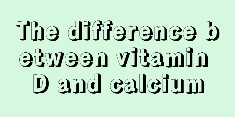 The difference between vitamin D and calcium