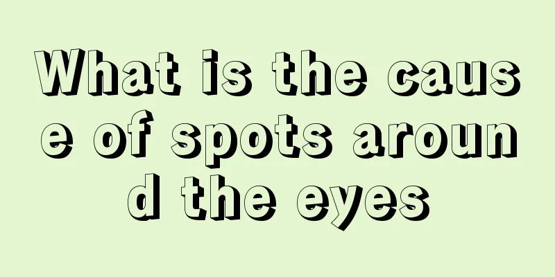 What is the cause of spots around the eyes