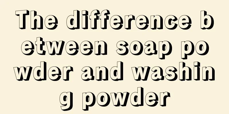 The difference between soap powder and washing powder