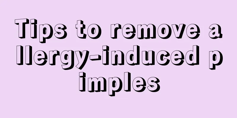 Tips to remove allergy-induced pimples