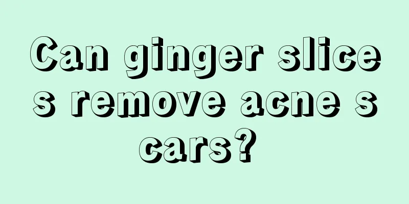Can ginger slices remove acne scars? 