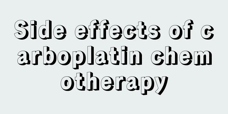 Side effects of carboplatin chemotherapy