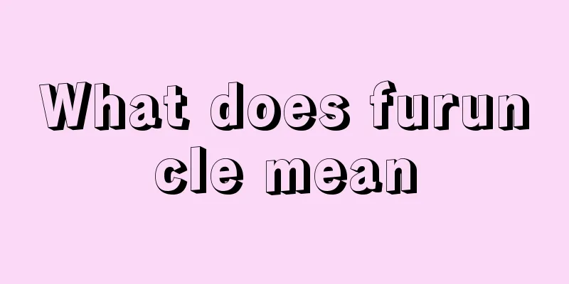What does furuncle mean