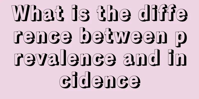 What is the difference between prevalence and incidence
