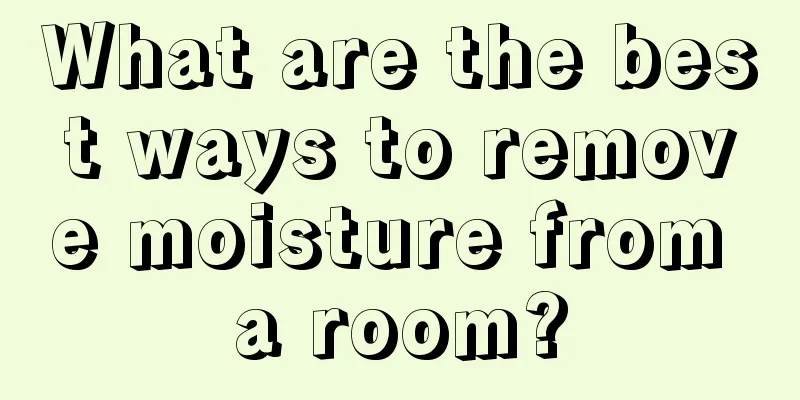 What are the best ways to remove moisture from a room?