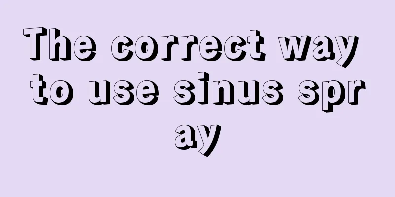 The correct way to use sinus spray