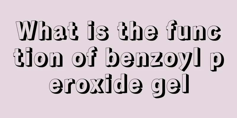 What is the function of benzoyl peroxide gel