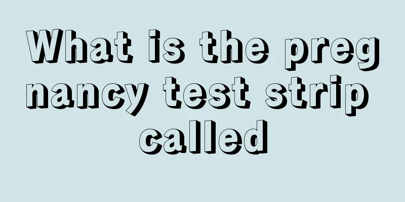 What is the pregnancy test strip called