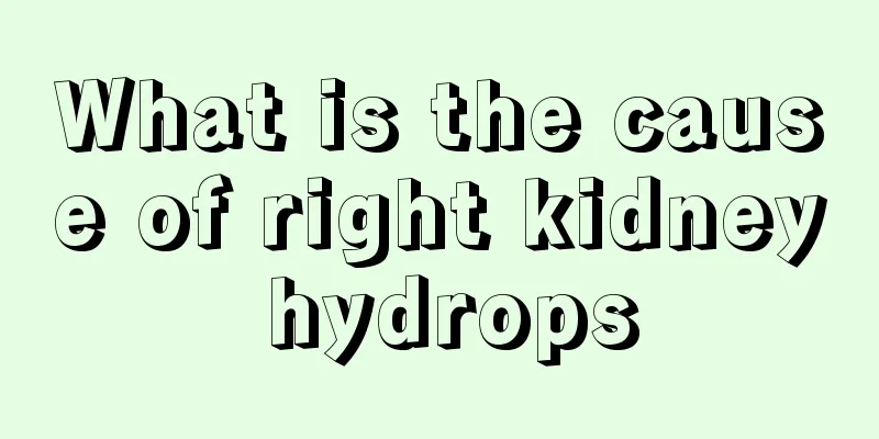 What is the cause of right kidney hydrops