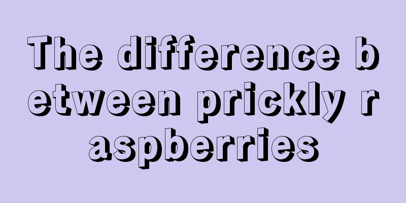 The difference between prickly raspberries