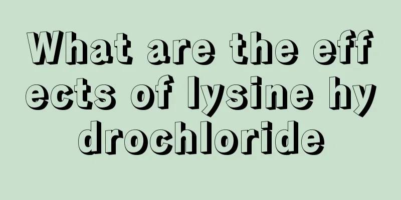 What are the effects of lysine hydrochloride