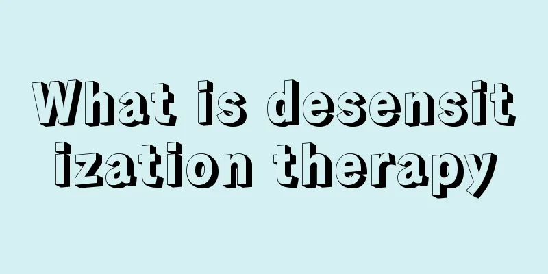What is desensitization therapy