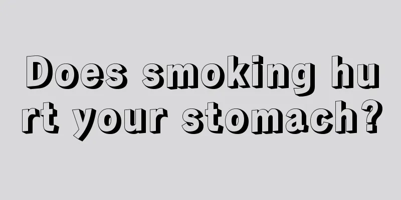 Does smoking hurt your stomach?