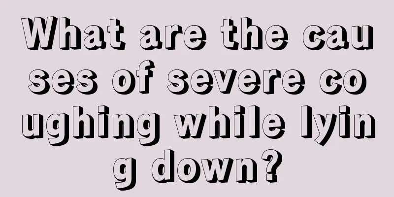 What are the causes of severe coughing while lying down?