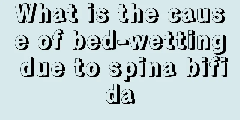 What is the cause of bed-wetting due to spina bifida