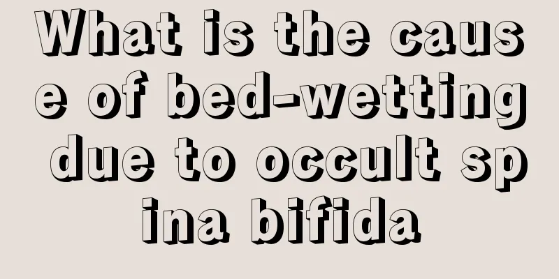 What is the cause of bed-wetting due to occult spina bifida
