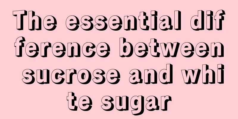 The essential difference between sucrose and white sugar