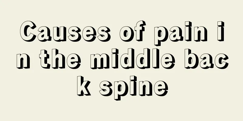 Causes of pain in the middle back spine